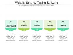 Website security testing software ppt powerpoint presentation download cpb