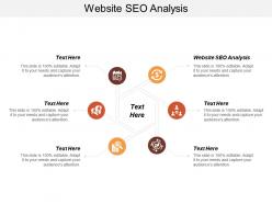 Website seo analysis ppt powerpoint presentation infographic template brochure cpb