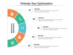 Website seo optimization ppt powerpoint presentation infographic template visuals cpb