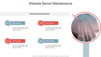 Website Server Maintenance In Powerpoint And Google Slides Cpb