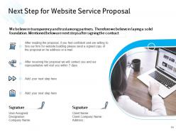 Website service proposal powerpoint presentation slides