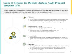 Website strategy audit proposal template powerpoint presentation slides
