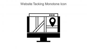 Website Tacking Monotone Icon In Powerpoint Pptx Png And Editable Eps Format