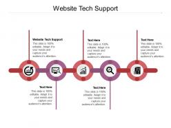 Website tech support ppt powerpoint presentation model format cpb