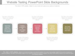 Website testing powerpoint slide backgrounds