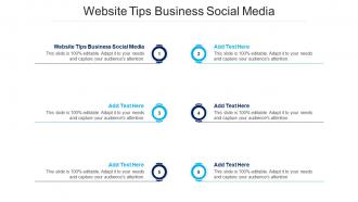 Website Tips Business Social Media Ppt Powerpoint Presentation Summary Gallery Cpb