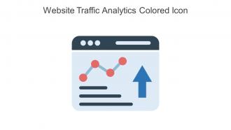 Website Traffic Analytics Colored Icon In Powerpoint Pptx Png And Editable Eps Format