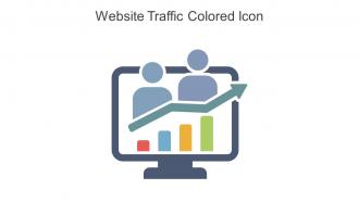 Website Traffic Colored Icon In Powerpoint Pptx Png And Editable Eps Format