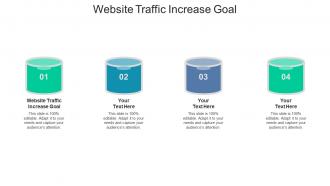 Website traffic increase goal ppt powerpoint presentation professional ideas cpb