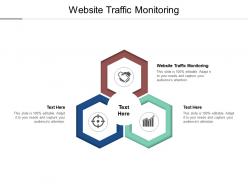 Website traffic monitoring ppt powerpoint presentation icon slideshow cpb