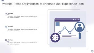 Website Traffic Optimization To Enhance User Experience Icon
