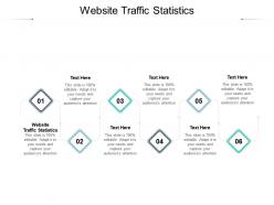 Website traffic statistics ppt powerpoint presentation infographic template introduction cpb