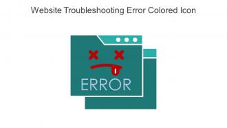 Website Troubleshooting Error Colored Icon In Powerpoint Pptx Png And Editable Eps Format