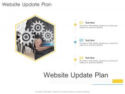 Website update plan company strategies promotion tactics ppt powerpoint presentation templates