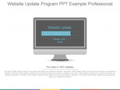 Website Update Program Ppt Example Professional