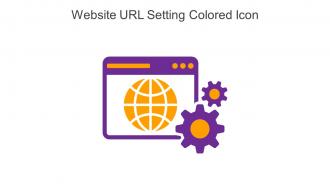 Website URL Setting Colored Icon In Powerpoint Pptx Png And Editable Eps Format