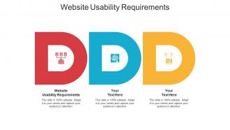 Website usability requirements ppt powerpoint presentation diagrams cpb