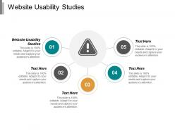 Website usability studies ppt powerpoint presentation portfolio tips cpb