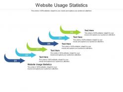 Website usage statistics ppt powerpoint presentation gallery background cpb