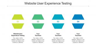 Website user experience testing ppt powerpoint presentation gallery brochure cpb