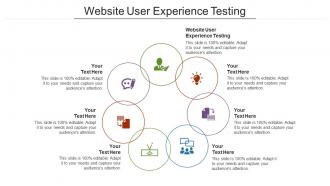 Website user experience testing ppt powerpoint presentation model cpb