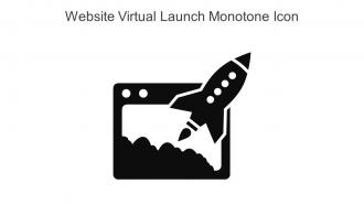 Website Virtual Launch Monotone Icon In Powerpoint Pptx Png And Editable Eps Format
