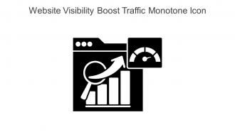 Website Visibility Boost Traffic Monotone Icon In Powerpoint Pptx Png And Editable Eps Format