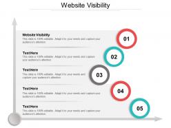 Website visibility ppt powerpoint presentation gallery topics cpb