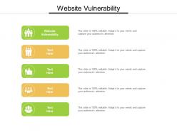 Website vulnerability ppt powerpoint presentation inspiration maker cpb