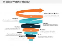 Website watcher review ppt powerpoint presentation gallery graphic tips cpb