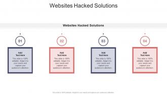 Websites Hacked Solutions In Powerpoint And Google Slides Cpb