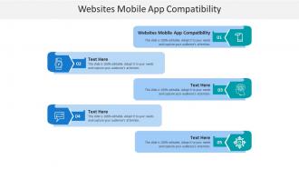 Websites mobile app compatibility ppt powerpoint presentation show icon cpb