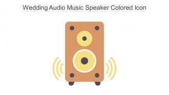 Wedding Audio Music Speaker Colored Icon In Powerpoint Pptx Png And Editable Eps Format