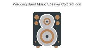 Wedding Band Music Speaker Colored Icon In Powerpoint Pptx Png And Editable Eps Format
