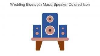 Wedding Bluetooth Music Speaker Colored Icon In Powerpoint Pptx Png And Editable Eps Format