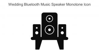 Wedding Bluetooth Music Speaker Monotone Icon In Powerpoint Pptx Png And Editable Eps Format