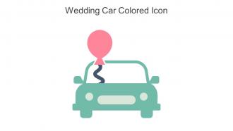 Wedding Car Colored Icon In Powerpoint Pptx Png And Editable Eps Format