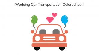 Wedding Car Transportation Colored Icon In Powerpoint Pptx Png And Editable Eps Format