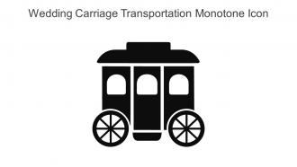 Wedding Carriage Transportation Monotone Icon In Powerpoint Pptx Png And Editable Eps Format