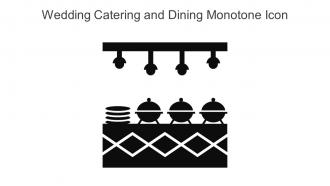 Wedding Catering And Dining Monotone Icon In Powerpoint Pptx Png And Editable Eps Format