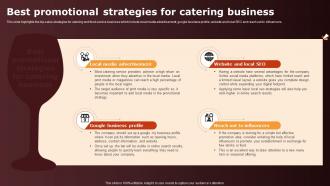 Wedding Catering Business Plan Best Promotional Strategies For Catering Business BP SS