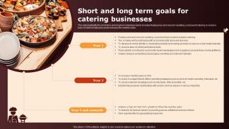 Wedding Catering Business Plan Short And Long Term Goals For Catering Businesses BP SS
