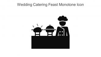 Wedding Catering Feast Monotone Icon In Powerpoint Pptx Png And Editable Eps Format