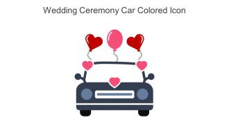 Wedding Ceremony Car Colored Icon In Powerpoint Pptx Png And Editable Eps Format