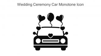 Wedding Ceremony Car Monotone Icon In Powerpoint Pptx Png And Editable Eps Format