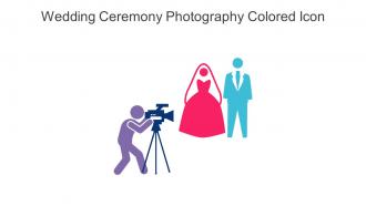 Wedding Ceremony Photography Colored Icon In Powerpoint Pptx Png And Editable Eps Format