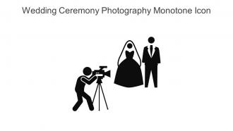 Wedding Ceremony Photography Monotone Icon In Powerpoint Pptx Png And Editable Eps Format