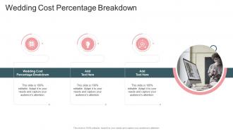 Wedding Cost Percentage Breakdown In Powerpoint And Google Slides Cpb