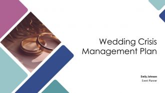 Wedding Crisis Management Plan PPT Outline AT