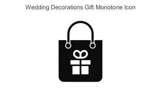Wedding Decorations Gift Monotone Icon In Powerpoint Pptx Png And Editable Eps Format